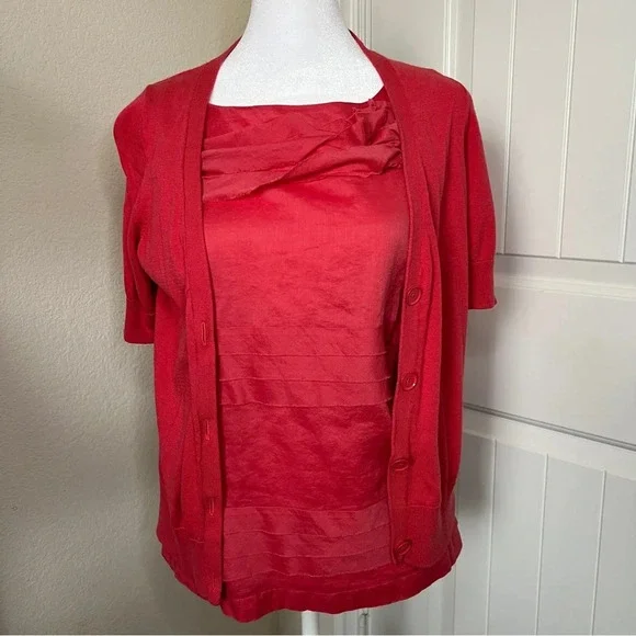 Talbots tank top and cardigan bundle, size Small