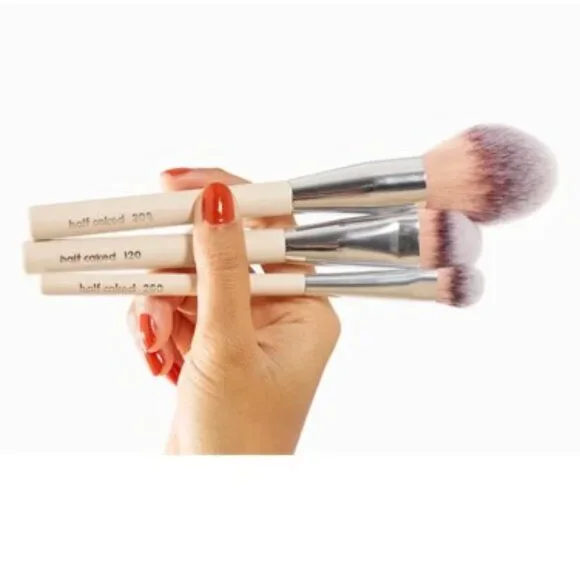 HALF CAKED The Essentials Face Collection 3-Pc Brush Set‎ (BRAND-NEW IN PACKAGE)