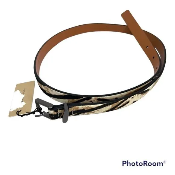 Halogen Woman’s Cow Hair belt Small. NWT