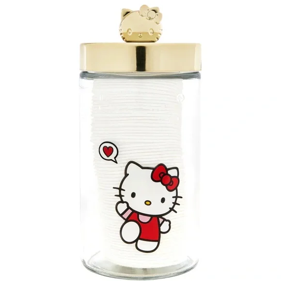 Hello Kitty The Creme shop 80 premium exfoliating cotton pads & collectors jar.