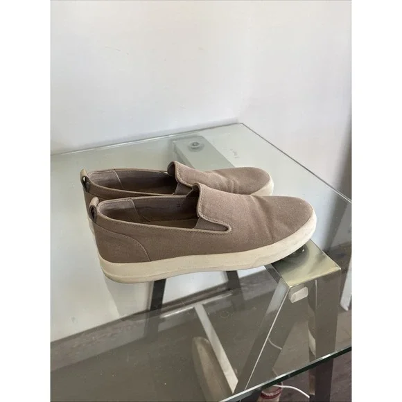 VINCE WOMENS METALLIC GOLD PLATFORM SLIP ON SNEAKERS SHOES 9.5