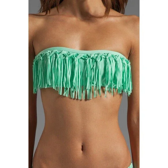 L* Space Knotted Dolly Fringe Top Wild & Free Dandy Bikini