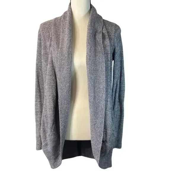 Barefoot Dreams Women’s Gray Open Cardigan Size M