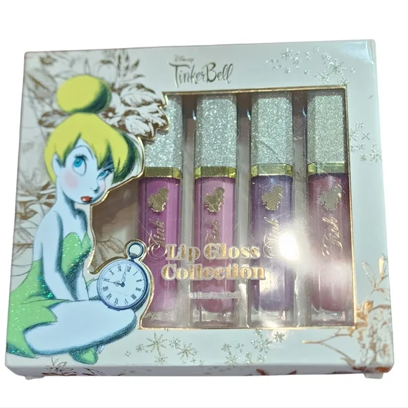 Disney Tinker Bell Glitter Lip Gloss Set - Pink and Purple