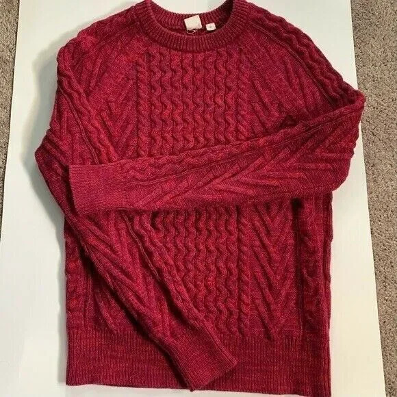 GAP Crochet Red Holiday Knit Sweater | Women’s Sz XS