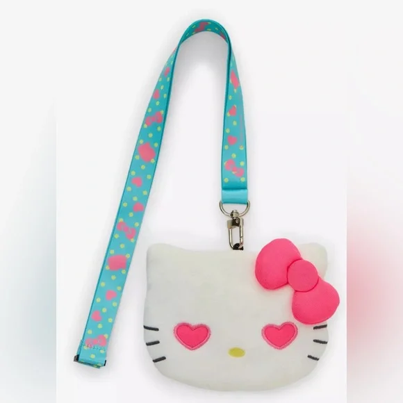 Hello Kitty Heart Eyes Plush Lanyard 21’’