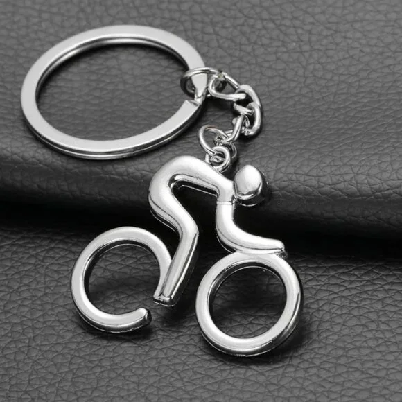 Bicycle Shaped Metal Key Chain