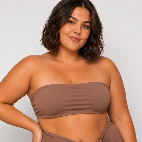 SKIMS Shaping Swim Bandeau‎ Top Sienna Womens 3X