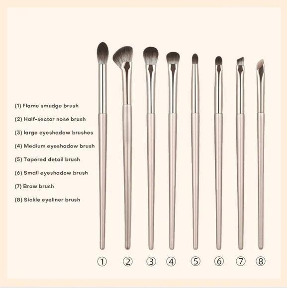 NWT- 8 Piece Synthetic Makeup Brush Set