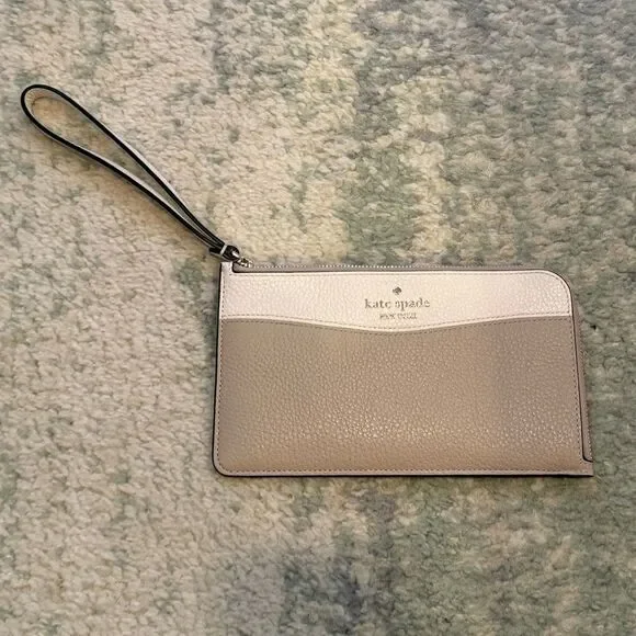 Kate Spade Taupe Card Holder and Wallet