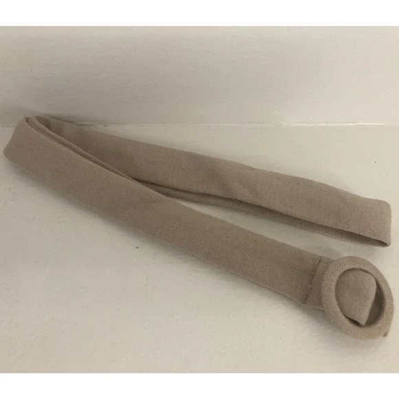 Belle Poque Small Cream Beige Tan Tie Belt Essentials Basics Minimalist Cute Hot