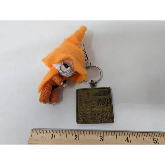 JAPAN YASAKA FIVE PAGODA KYOTO NIJO CASTLE CROCHET WITCH KEYCHAIN