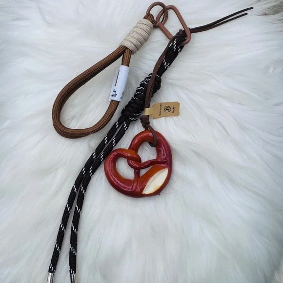 Pretzel Lovers Cute Bag Keychain Charm
