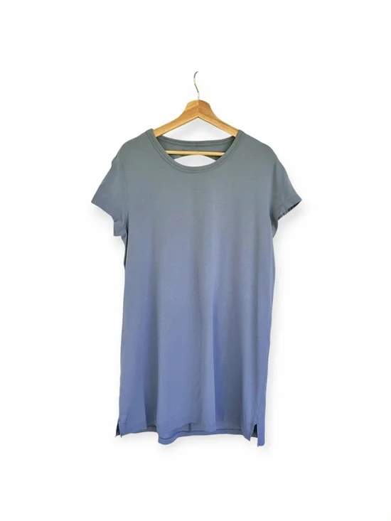 Lululemon Daytripper T-Shirt Dress in Light Blue Twist Back size 10