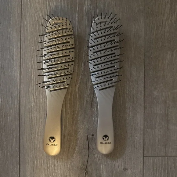 2 Calista Smoothie Hair Brush De-tangle Smooth Style Flexible‎ Lightweight