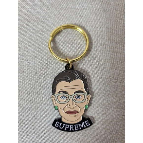 Ruth Bader Ginsburg RBG Keychain - Metal 3