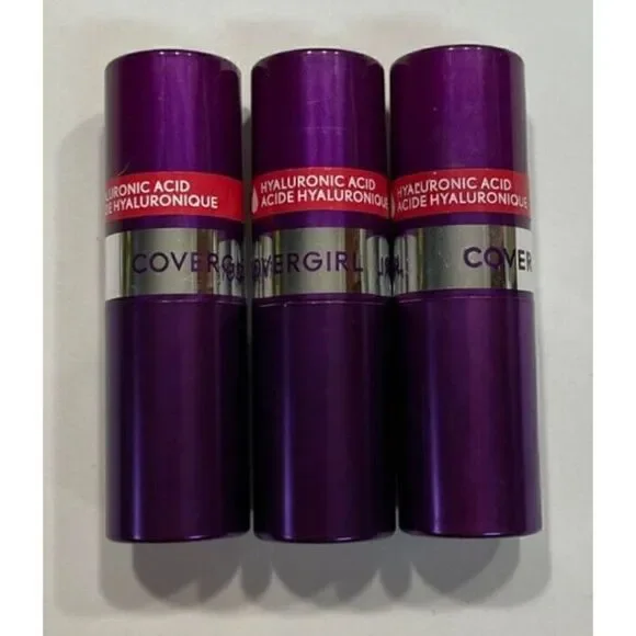 Covergirl Simply Ageless Moisture Renew Core Lipstick Devoted Red 310 Lot of 3