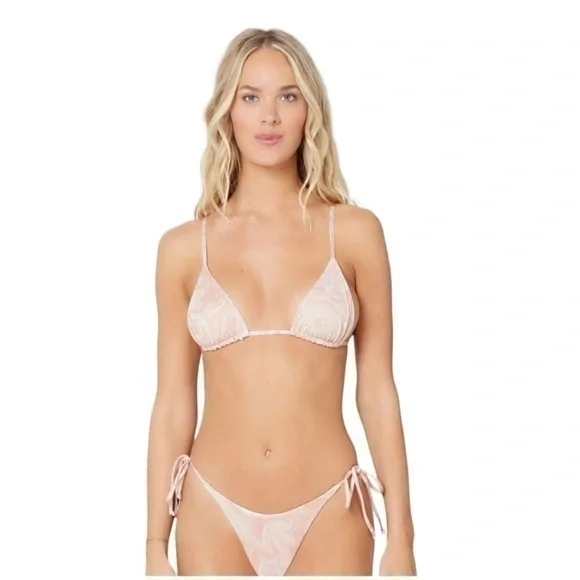 L*Space All Swirled Shimmer Bikini Set- Brittany Top & Lennox Bottom Size Medium