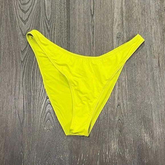 NWT Skims Signature Swim Cheeky Tanga Bikini Bottoms Mid-Rise Swimwear Citrus 3X
