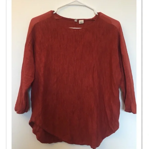 Anthropologie Moth Burnt Orange Sweater