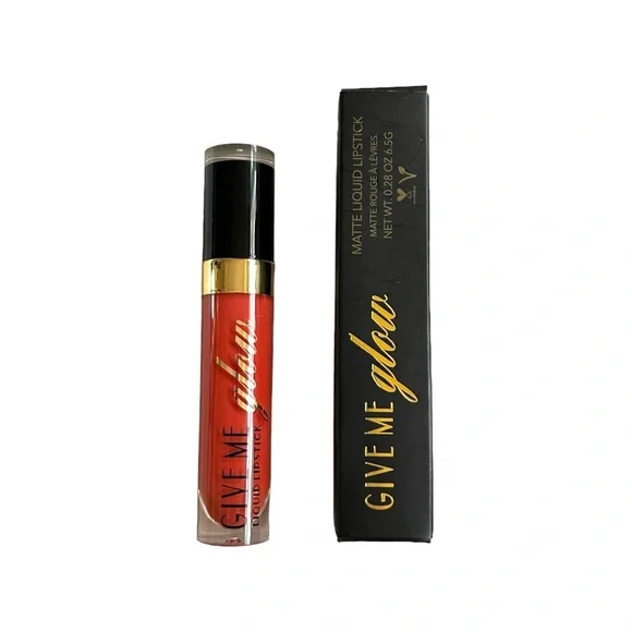 Give Me Glow Cosmetics Exotic Sunset Orange Matte Liquid Lipstick Discont’d NWT