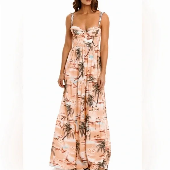 Agua Bendita Dunna Luau Dress MEDIUM NWT