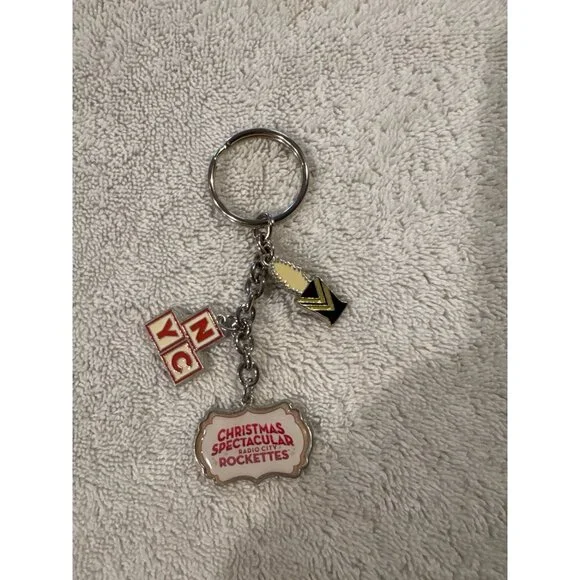 Christmas Spectacular Radio City Rockettes NYC Keychain With Charms