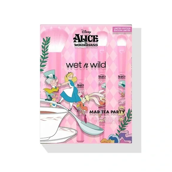 Wet n Wild Alice in Wonderland Mad Tea Party Brush Set - Pink