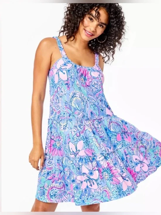 Lilly Pulitzer Loro Swing Dress Pop Up Got Your Back Size Large