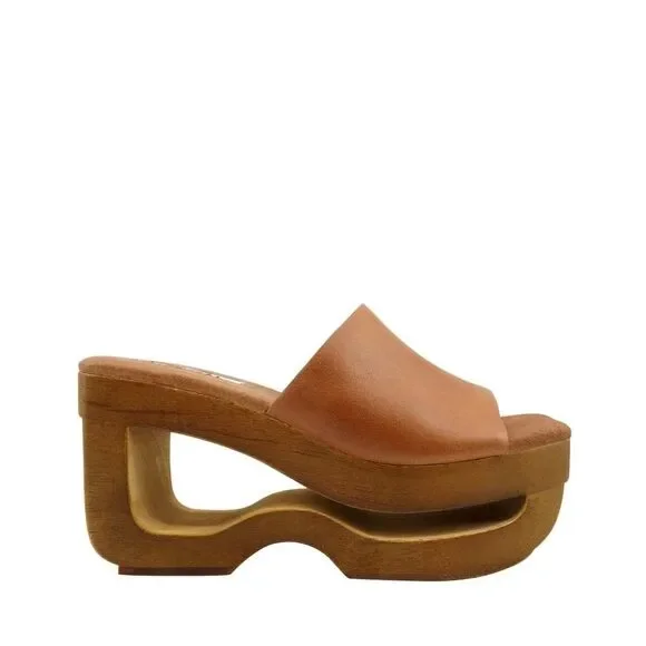 ZIGI Ketrin 90s Chunky Platform Sandals Size 7 Brown Leather Retro Y2K Sandals