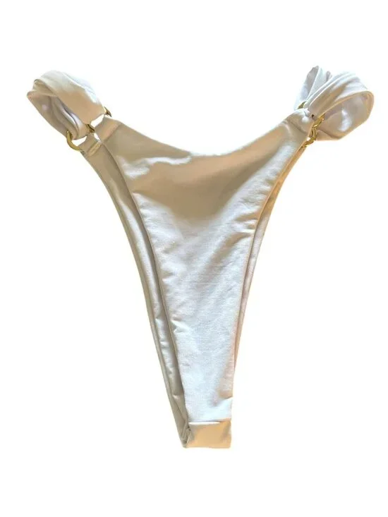 MONDAY Swimwear Morocco Bikini Bottoms in White