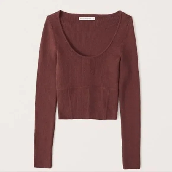 NWT Abercrombie & Fitch corset sweater top size small