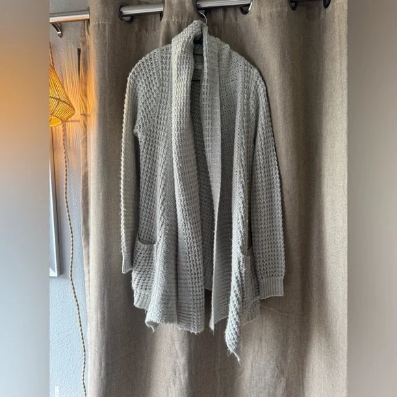 Rip Curl Cozy Gray Open-Front Cardigan