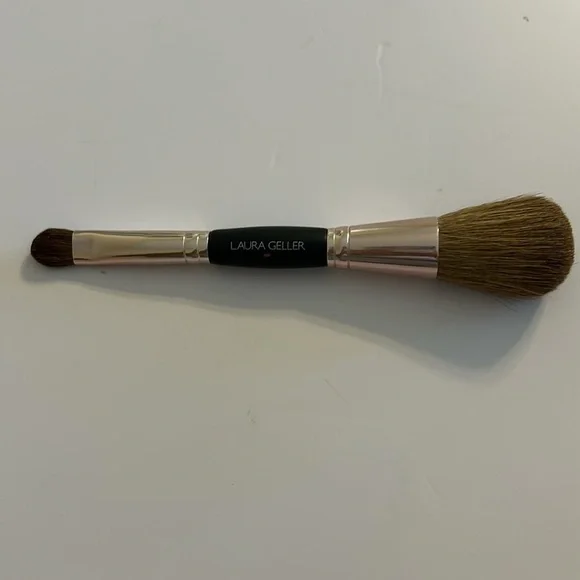 Laura Geller Double-Ended Powder / Eye Shadow Brush - Brand New