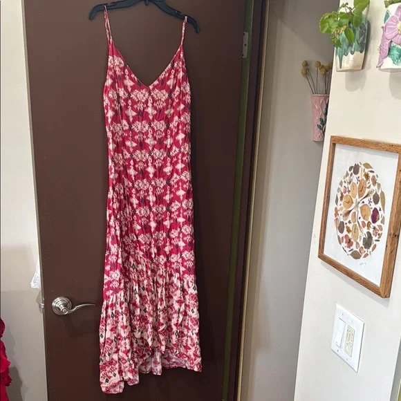 ViX Paula Hermanny Midi Spaghetti Strap Rayon Dress