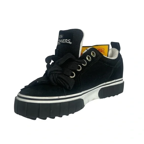 Skechers Vintage Y2K Platform Jammers Black Women’s 8 / Men’s 10 New No Box