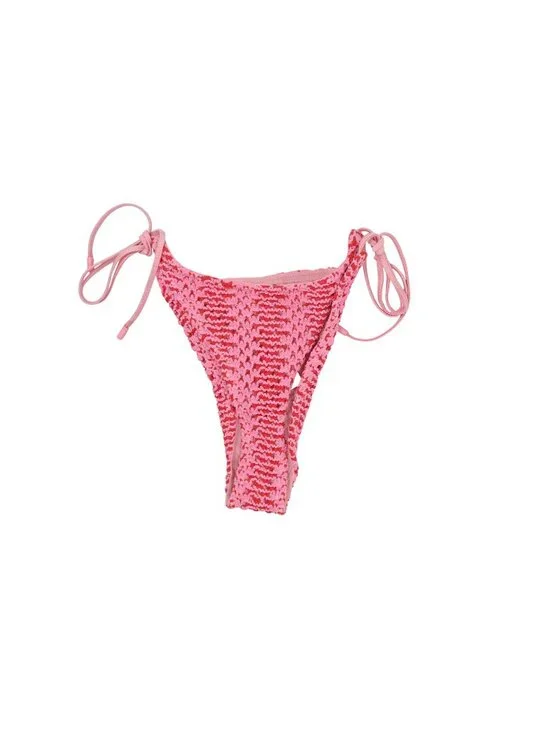Triangl Swimwear Vinca Alina Crochet Triangle Bikini Bottoms in Pink