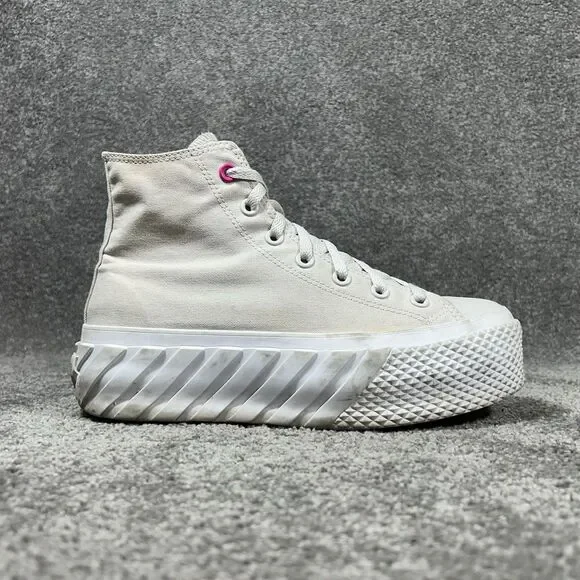Converse Chuck Taylor All Star Lift 2X Hi Women’s 8.5 Pale Putty Platform Shoes