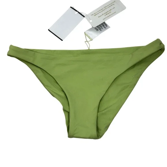 L*Space Camacho Bikini Bottom Mojave Green Low Rise Swimwear LSCMC19 XS NEW