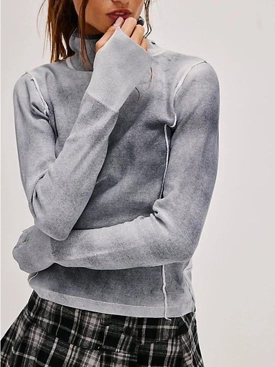 Free People We the Free Robbie Turtleneck Sweater Bohemian Layering Boho Small