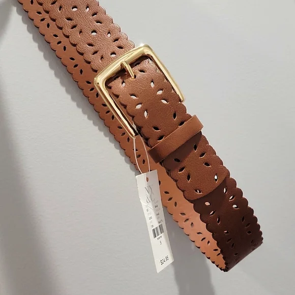 NY&Co Brown Stencil Cut-Out Belt