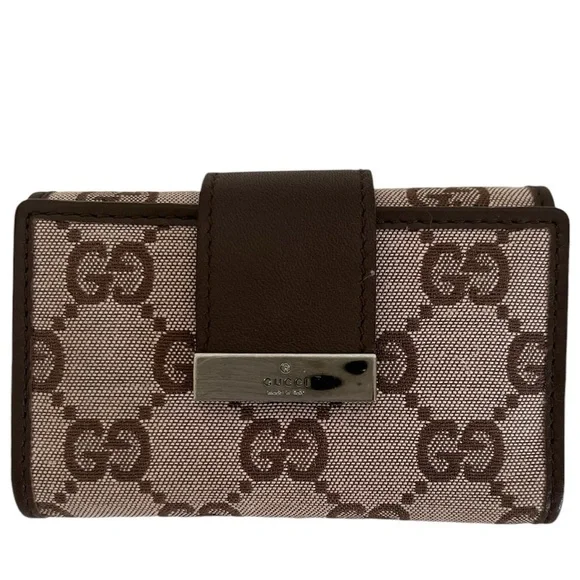 Gucci GG Monogram Six Key Case Italy Vintage