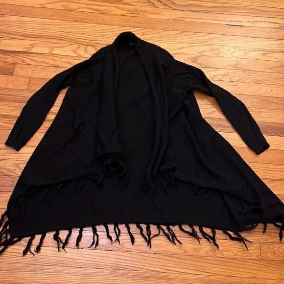 Cynthia Rowley merino wool fringes sweater size XS‎
