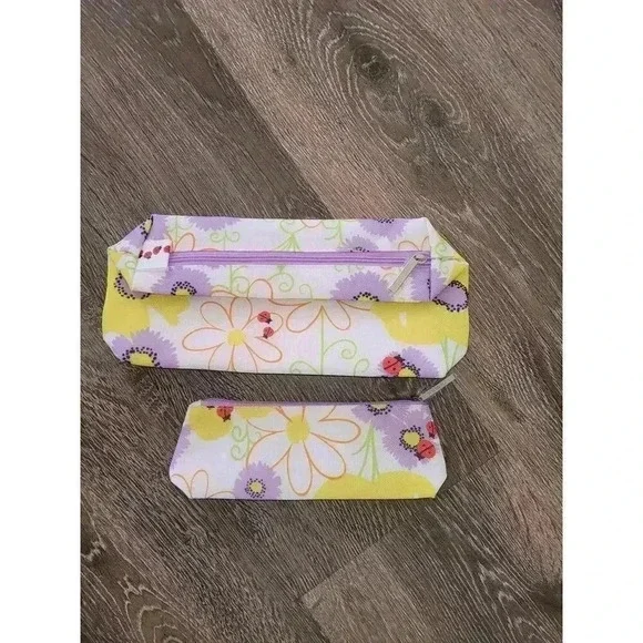 Clinique Floral Makeup Bag‎ set of 2