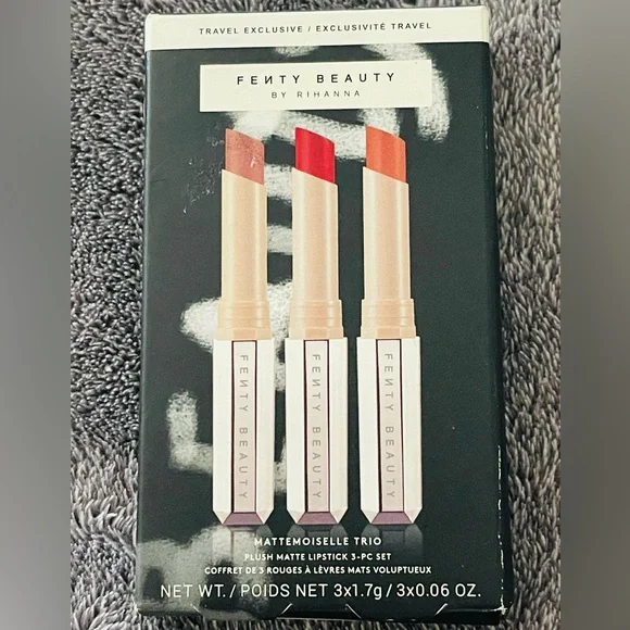 *RARE* Fenty Beauty Mattemoiselle Trio Plush Matte Lipstick Set