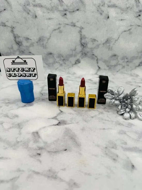 Tom Ford Beauty Gift Set-Lip Color 03 Casablanca Velvet Travel-2pc-BOXED-NEW