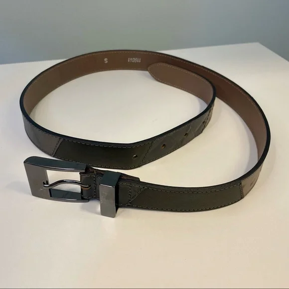 Carlisle Vintage Patchwork Leather Made in USA Belt Size S