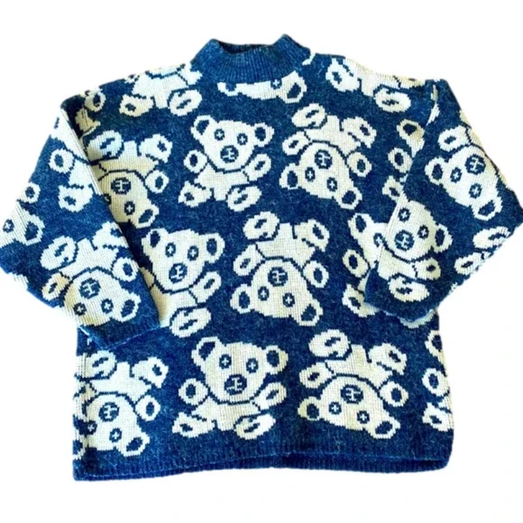 Vintage bear Sweater Size Large