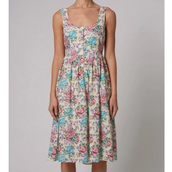 Rolla’s Leonie Rosette Sleeveless Midi Dress