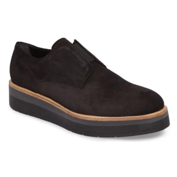 Vince Davy Slip-On Platform Suede Oxford‎ Loafers Women's